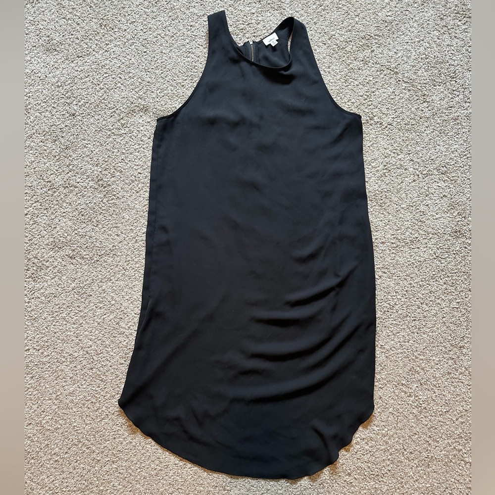 Aritzia Wilfred Zip Up Black Dress with Pockets